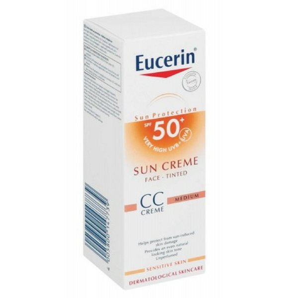 Eucerin Sun Tinted Creme Spf50 50Ml Medium Complexion