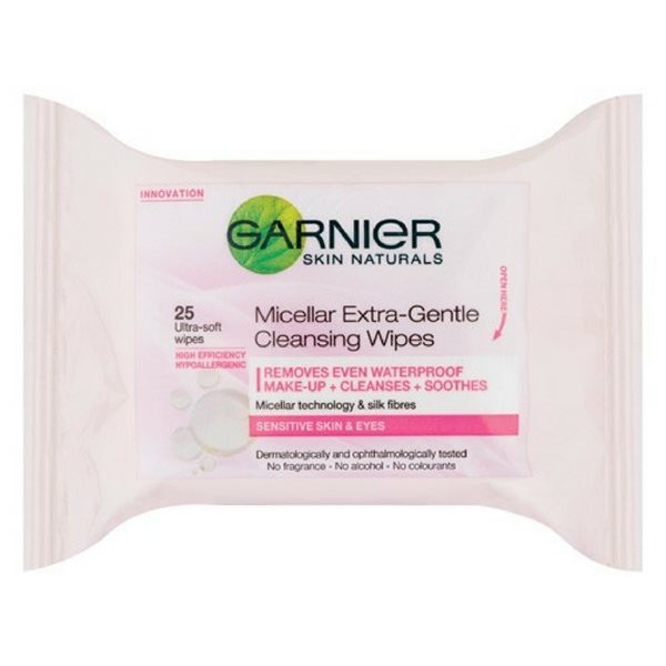 Garnier Micellar Extra-Gentle Cleansing Wipes 25'S