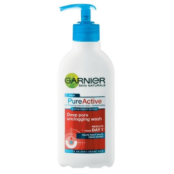 Garnier Pure Active Concentrated Deep Pore Unclogging Gel Wash