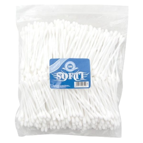 Softi Cotton Buds White 500 In Poly Bag
